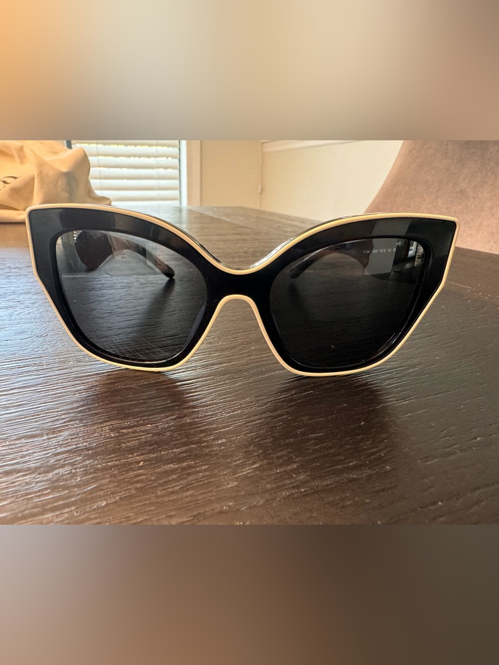 Tory Burch Black and Gold Cat-Eye Women's Sunglasses